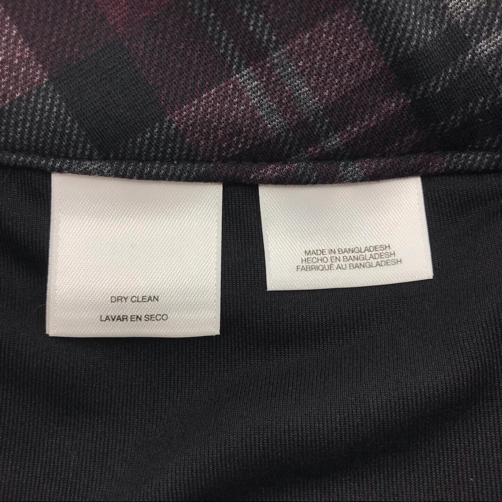 Nine West Plaid Black & Plum Skirt, NWT - Picture 7 of 8